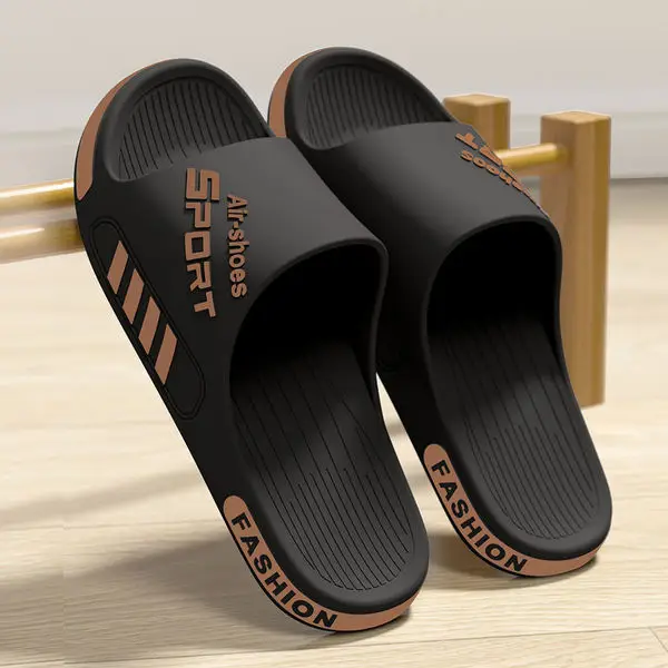 Couple Slippers Summer Men's 2025 New Outfit Fashionable Home Fashion Thickened Soft Bottom Non-slip Women's Slippers (3) Slippers Summer Men's 2025
